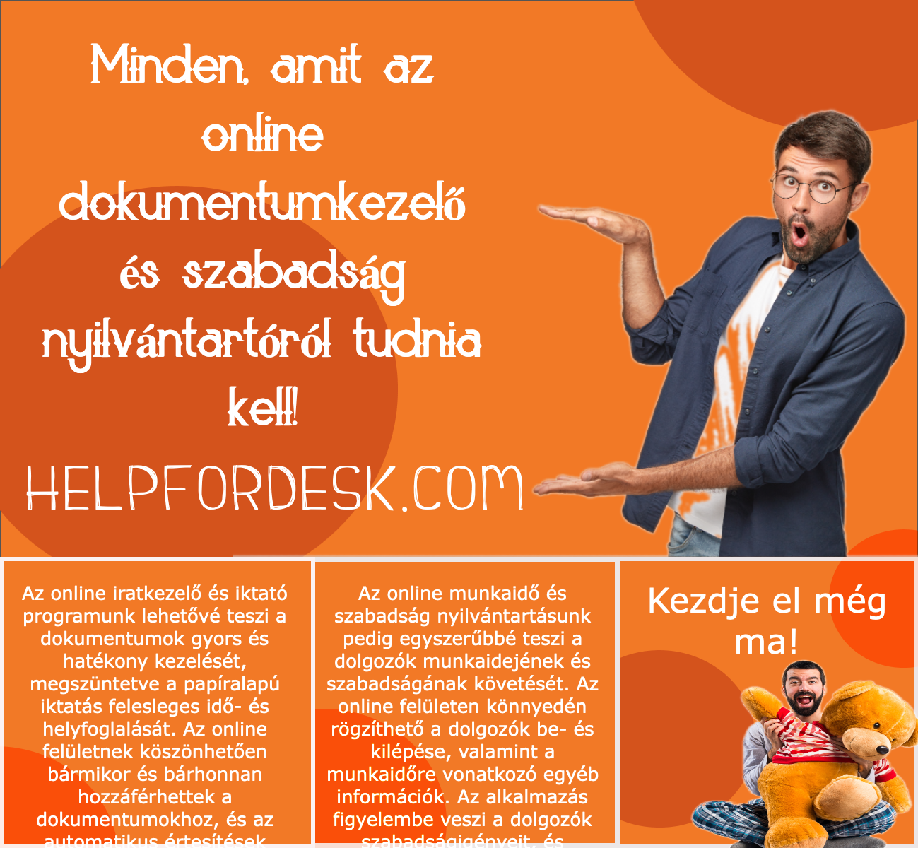 iktató rendszer egyszerűen és gyorsan kezelhető a Helpfordesk töl 