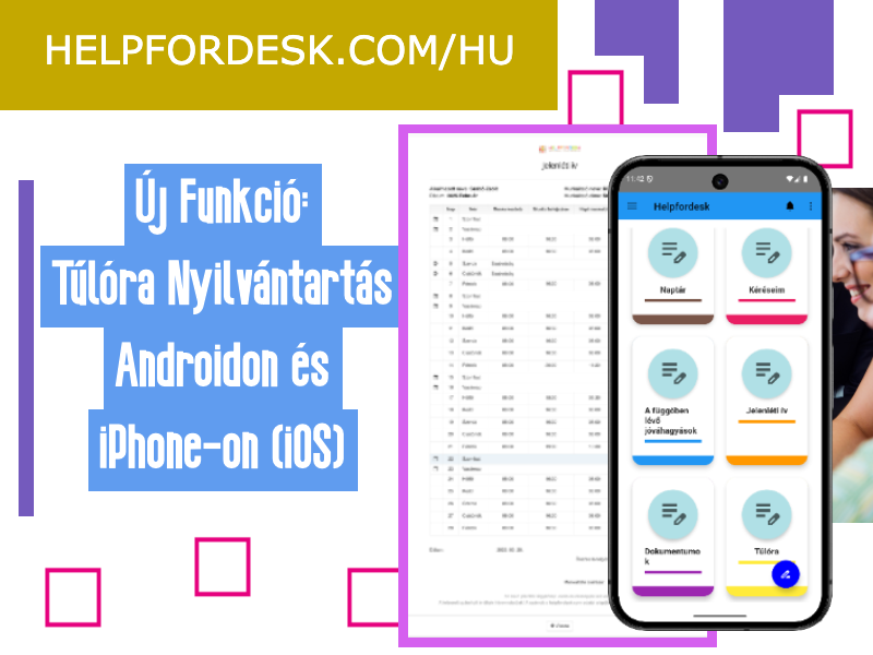 Új Funkció: Túlóra Nyilvántartás Androidon és iPhone-on (iOS)
