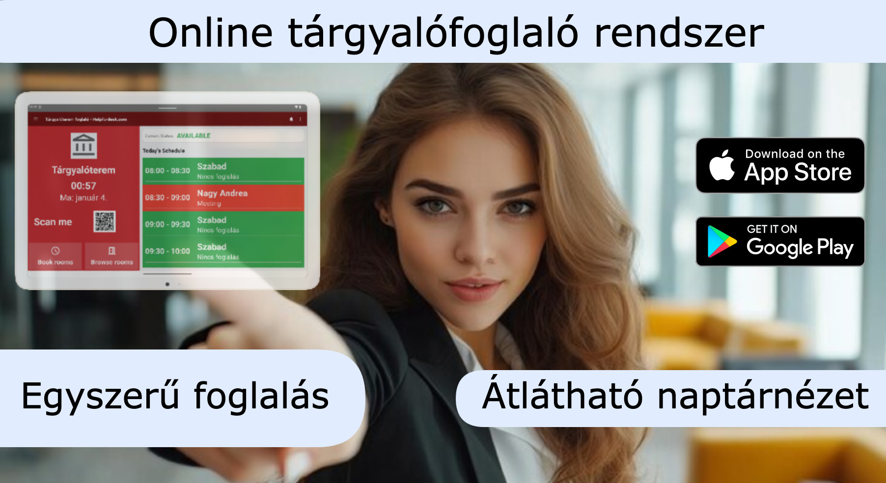Online tárgyalófoglaló rendszer Automatizálja tárgyaló foglalását