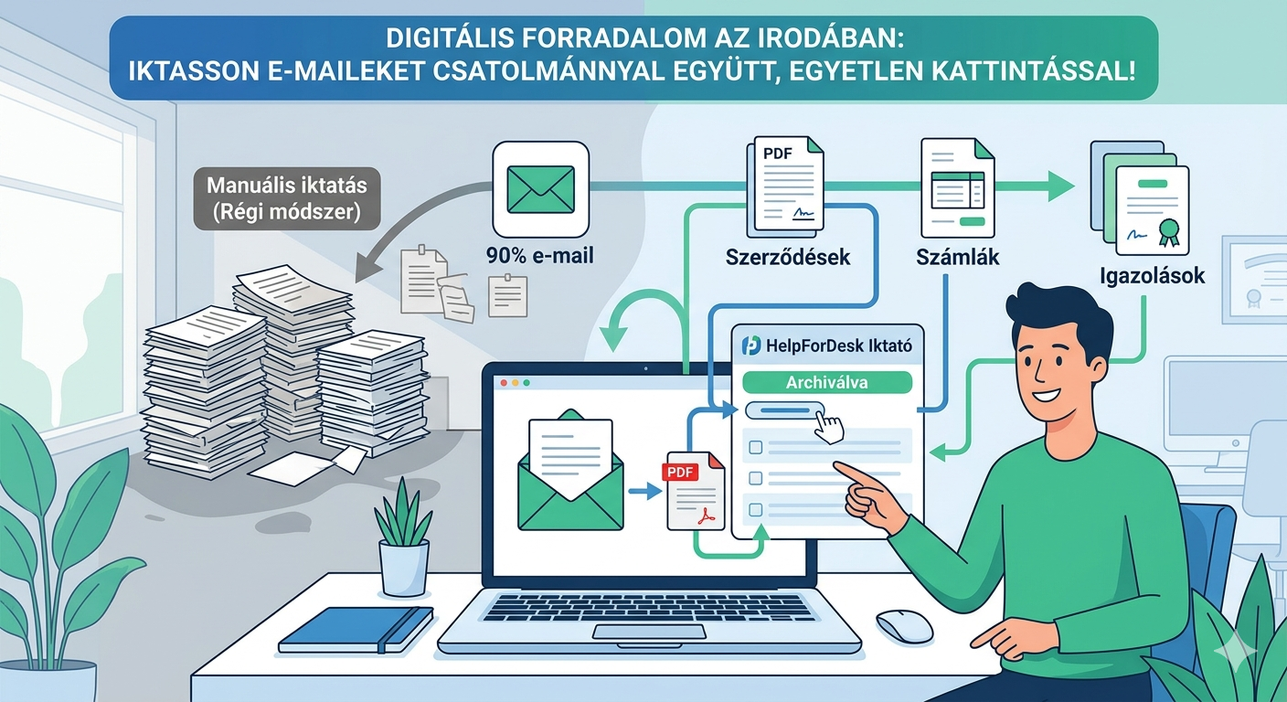 Iktasson e-maileket csatolmánnyal együtt, egyetlen kattintással!