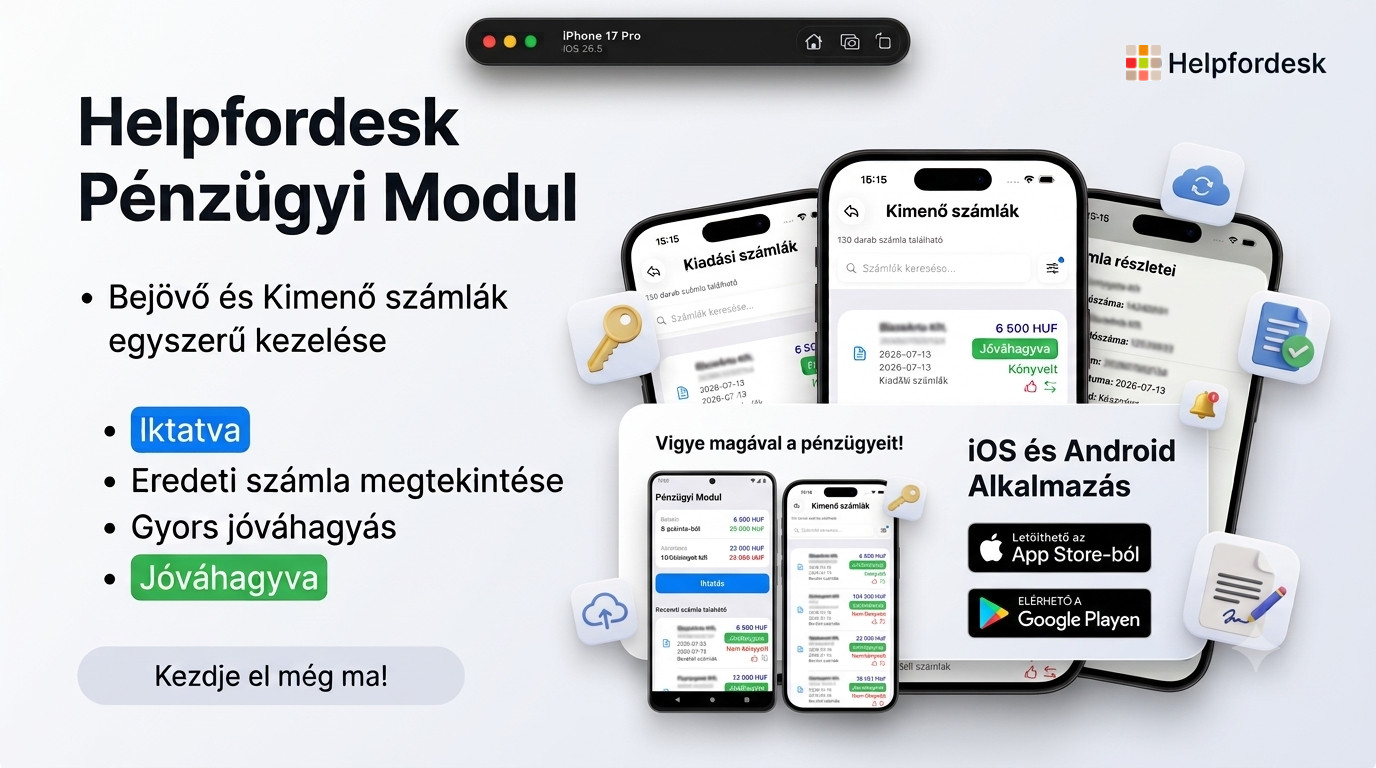 Miért érdemes váltanod a Helpfordesk Pénzügyi Moduljára? Íme a valódi szabadság receptje: